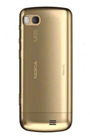 Nokia C3 touch and type Gold edition