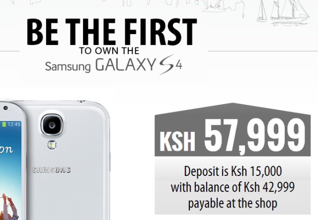 Safaricom Galaxy S 4 pre-order