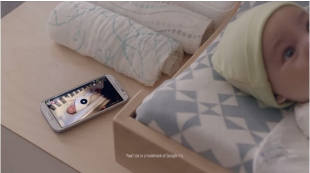 Samsung Galaxy S 4 Swaddle ad