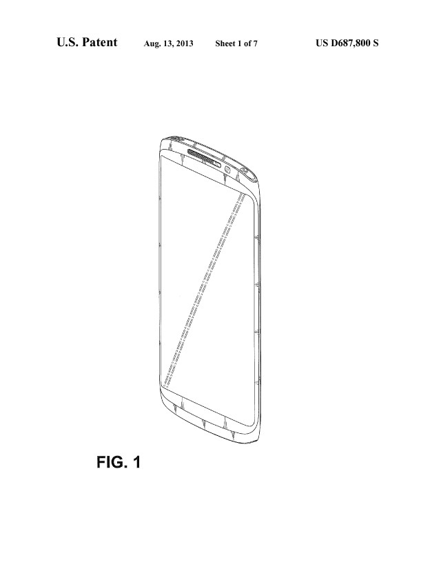 Galaxy Note III patent design