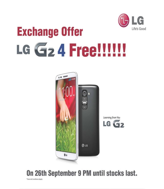 lg g2 exchange with galaxy s4 techweez
