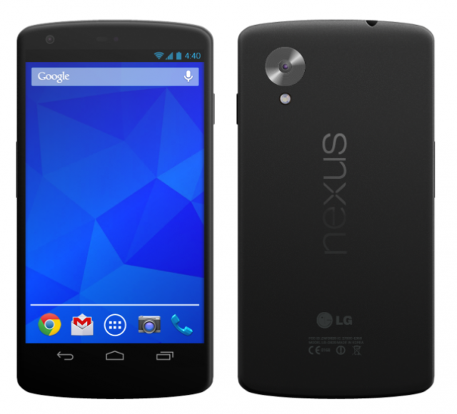 A render of the LG Nexus 5 from a Reddit user