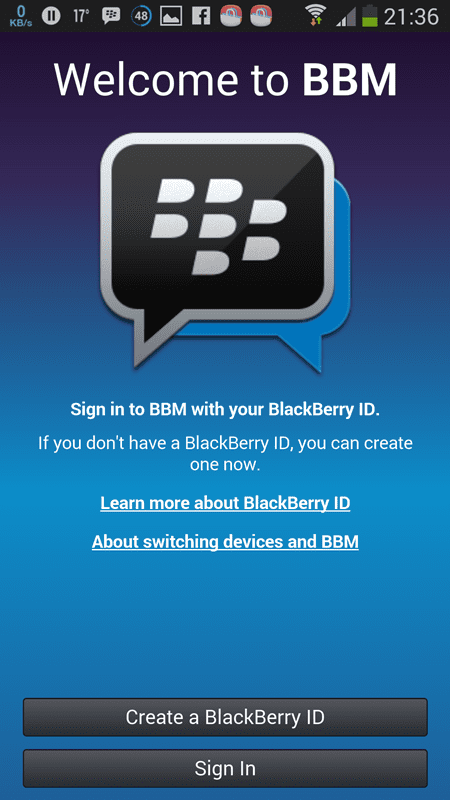 BBM for android 4