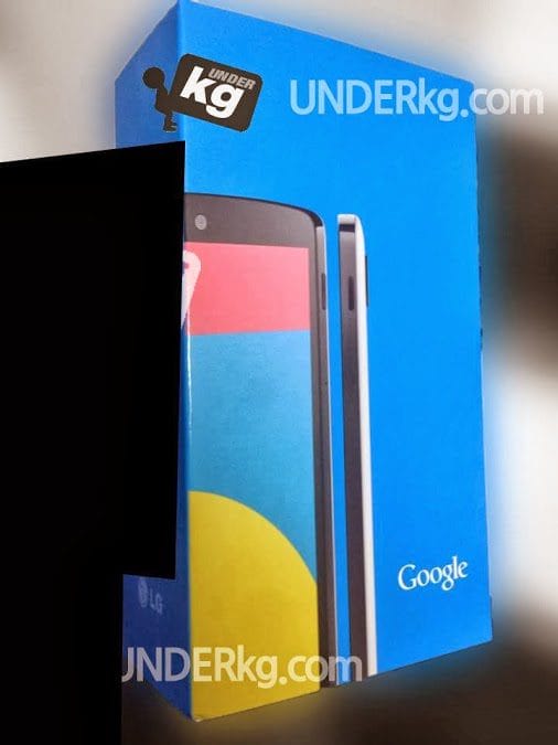 Nexus 5 packaging