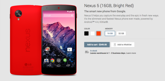 Bright Red Nexus 5