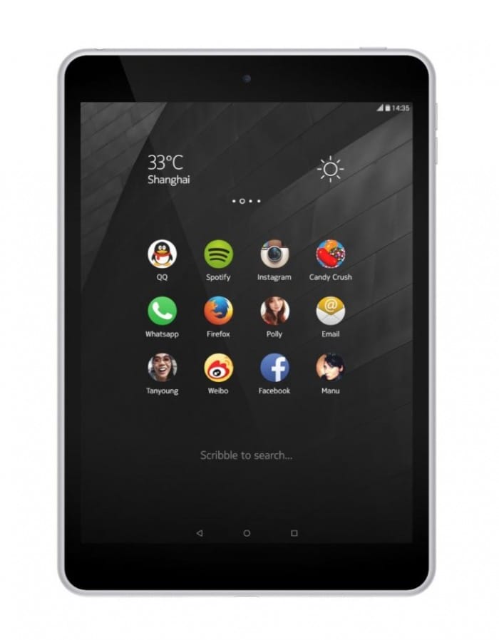 The Nokia N1 tablet has a 7.9 inch screen.