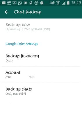 whatsapp google drive backup 3