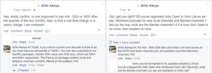 Go TV Kenya comments