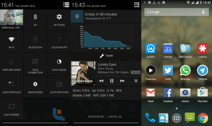 stock android ui Fly Eclipse 3