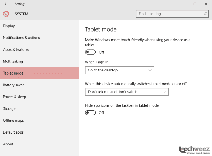 windows 10 tablet mode - techweez
