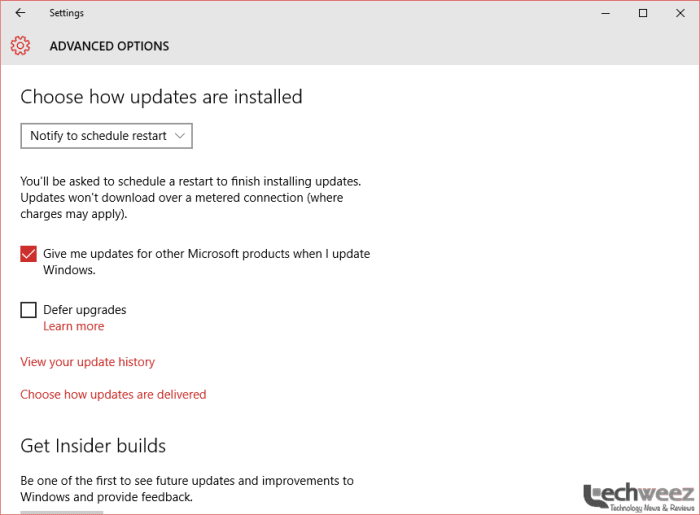 windows 10 updates - automatic install - techweez