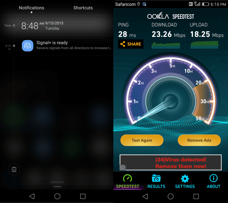 Not the best of speeds on LTE but at least you get something you can work with without losing your head all the time.