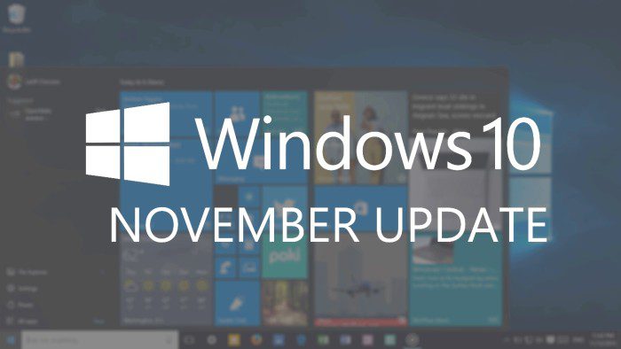 Windows 10 November Update