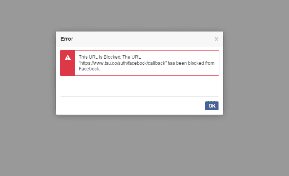 Facebook blocking Tsu links