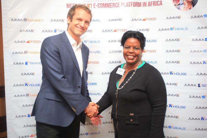 Sam Chappatte(MD Jumia Kenya) and Anne Kirima (Chairperson K.I.A).