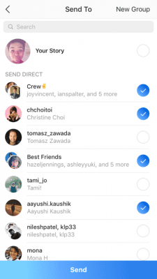 instagram disappearing photos and videos ui