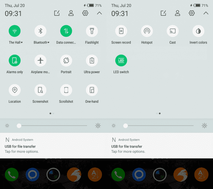 Note 4 Notification Shade
