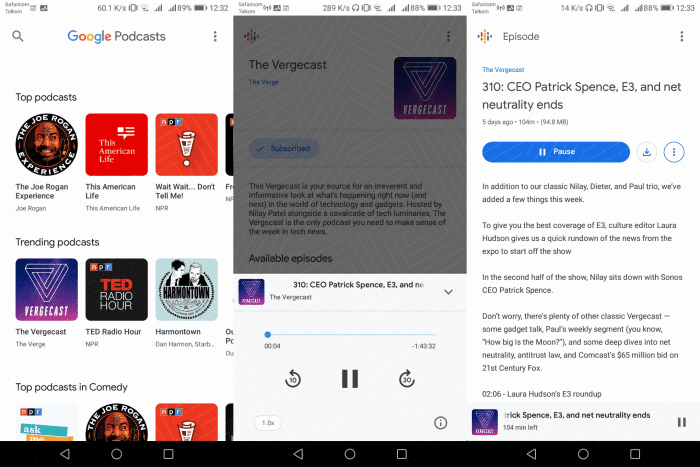 Google Podcasts Android