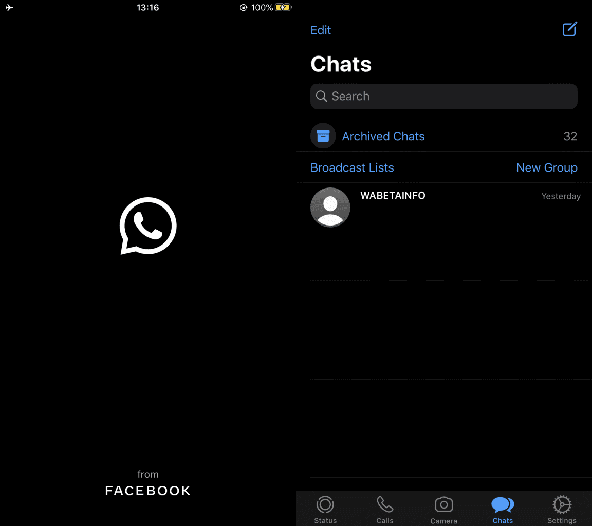 whatsapp for ios dark mode