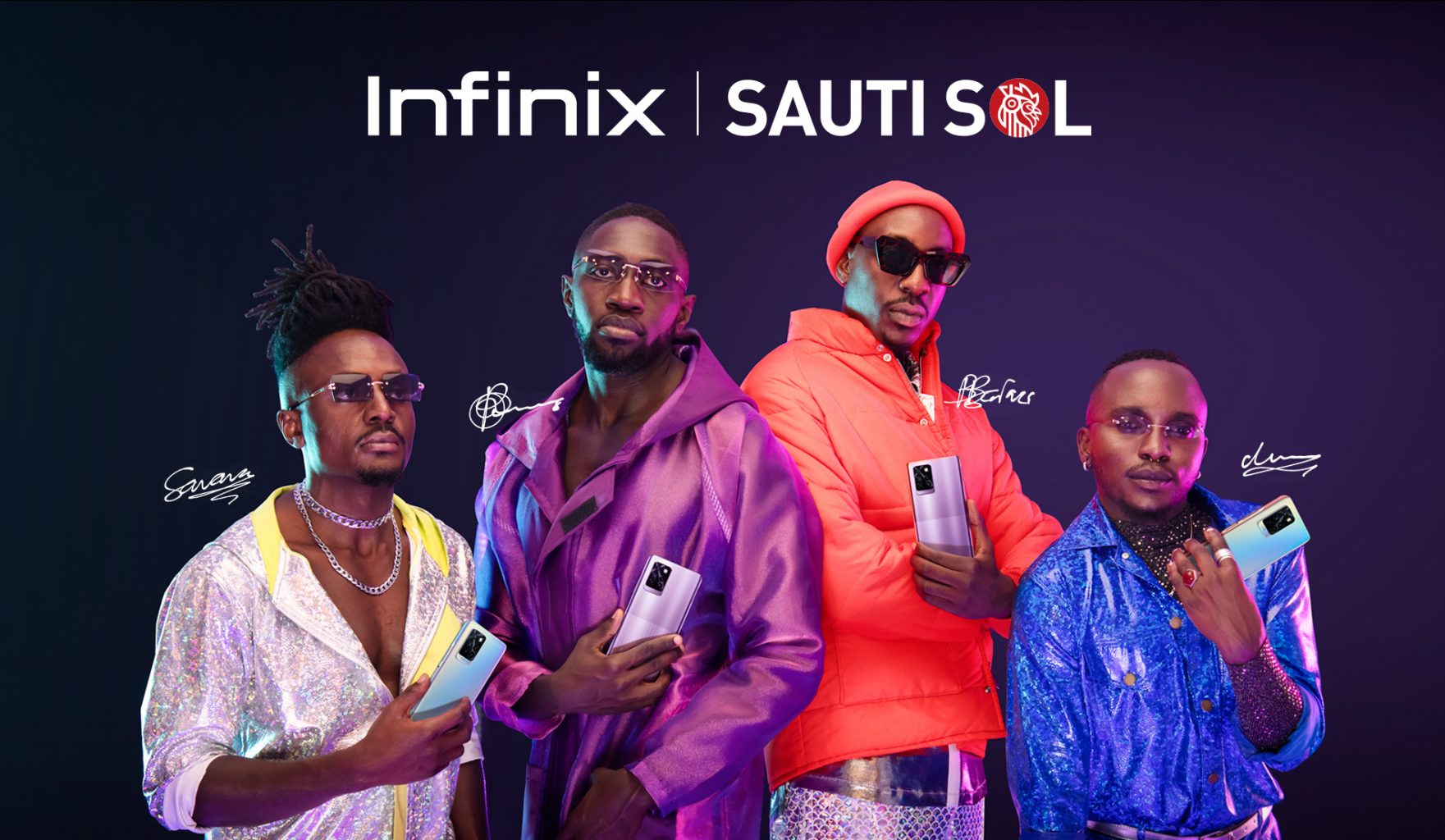 Infinix Sauti Sol Brand Ambassadors