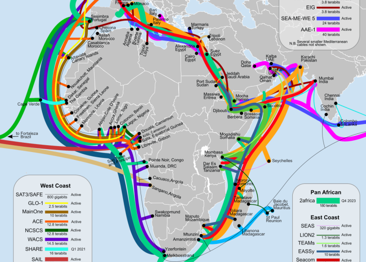 Internet disruption from undersea fiber cut in East Africa