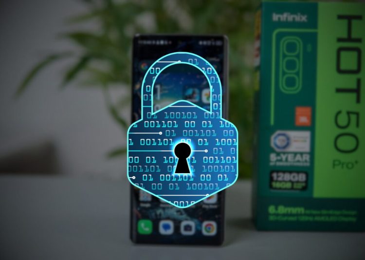 infinix hot 50 pro+ theft lock