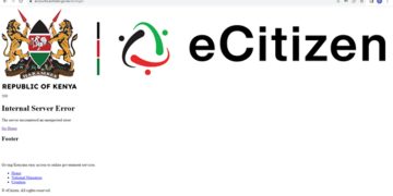 eCitizen Payment Service Unavailable