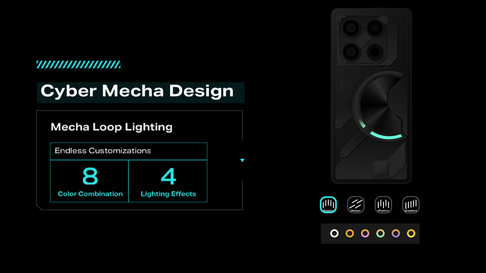 Infinix GT20 Pro Mecha Loop Lighting