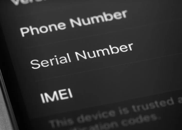 Mobile IMEI number