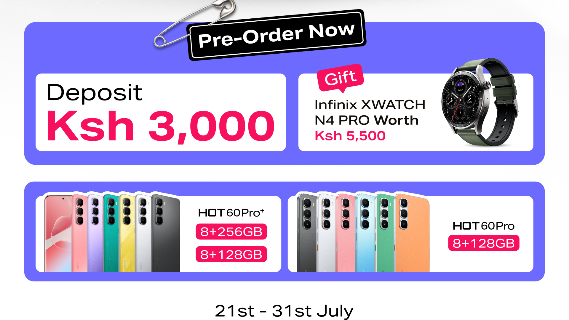 Infinix Hot 60 Pro+ Pre-Order Details