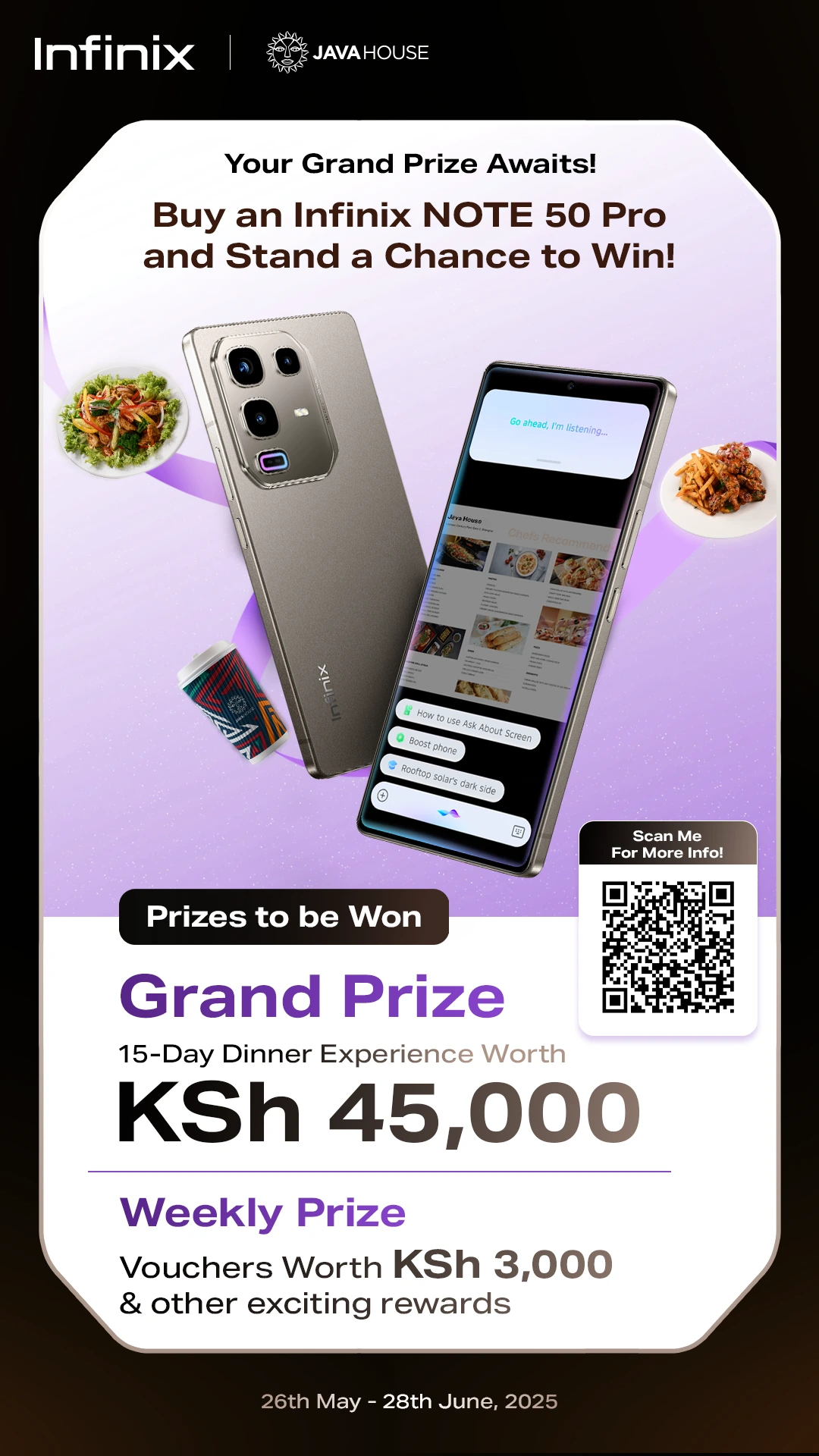 Infinix Note 50 Pro x Java House Collab