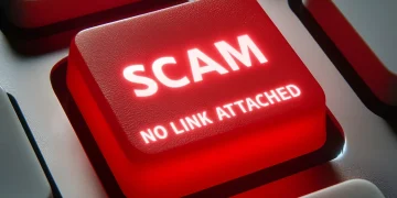 Linkless phishing scams
