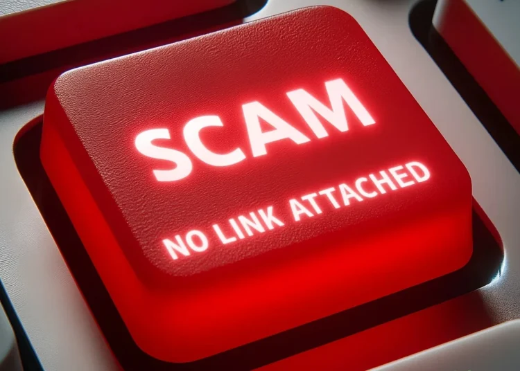 Linkless phishing scams