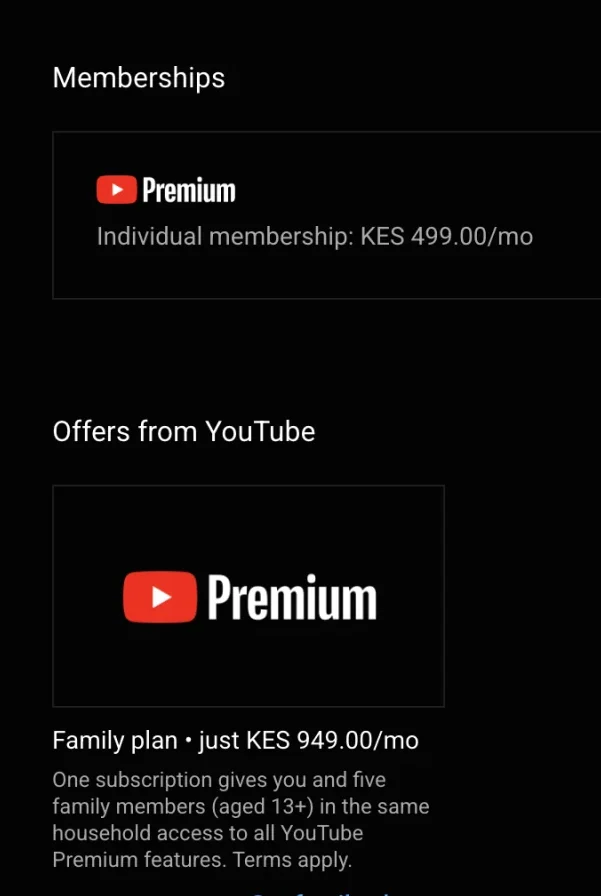 Youtube-music-prices