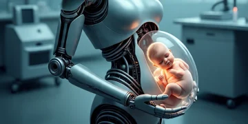 Robot with artificial womb