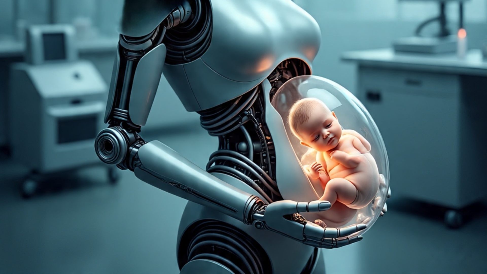 Chinese Startup Unveils Robot With Artificial Womb to Carry Babies