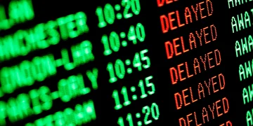 Delayed flights in Europe cyberattack