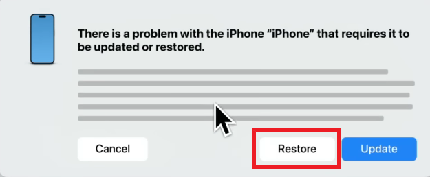 restore iphone