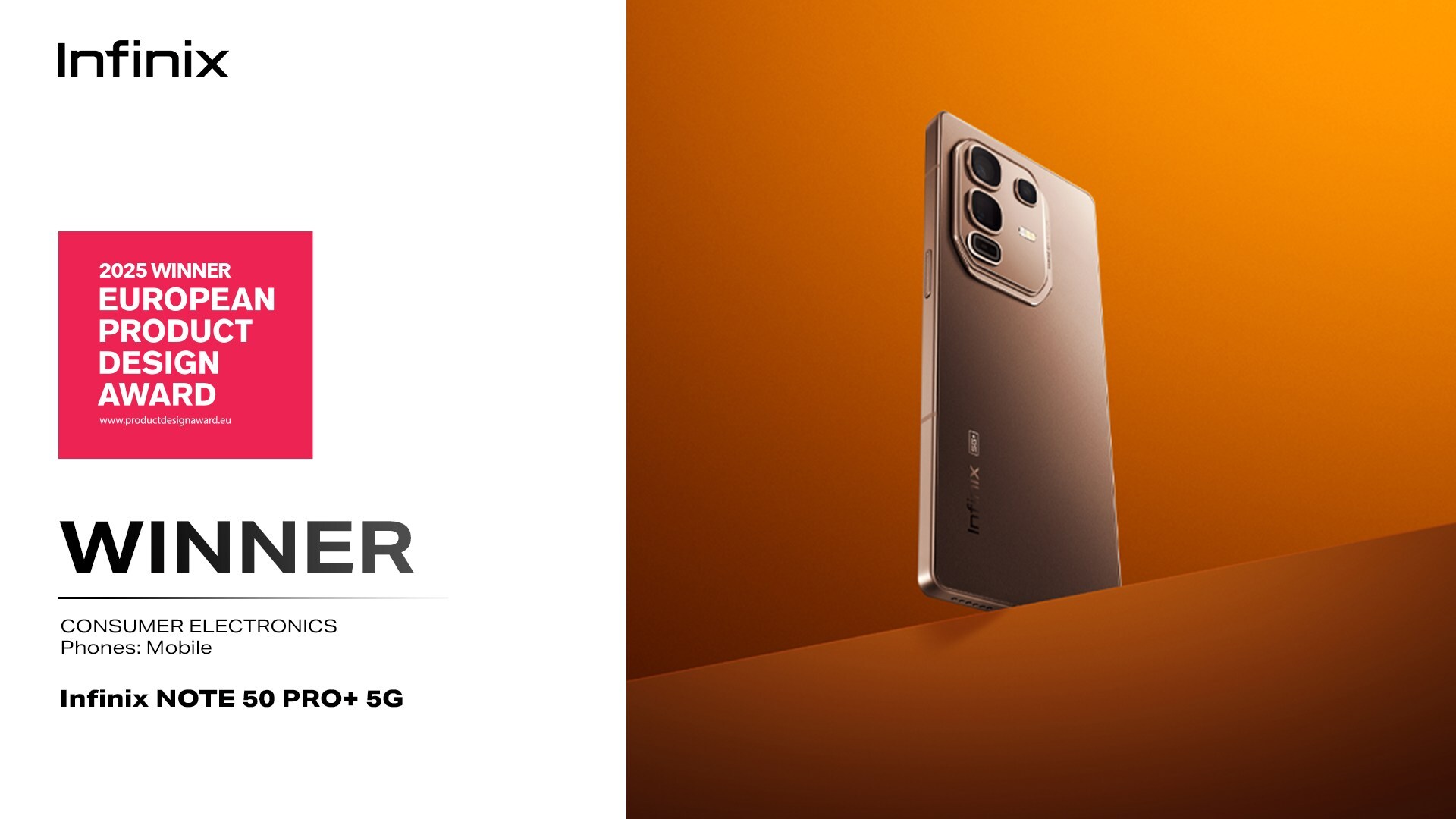 Infinix Scores Triple Win at 2025 European Phone Design Awards