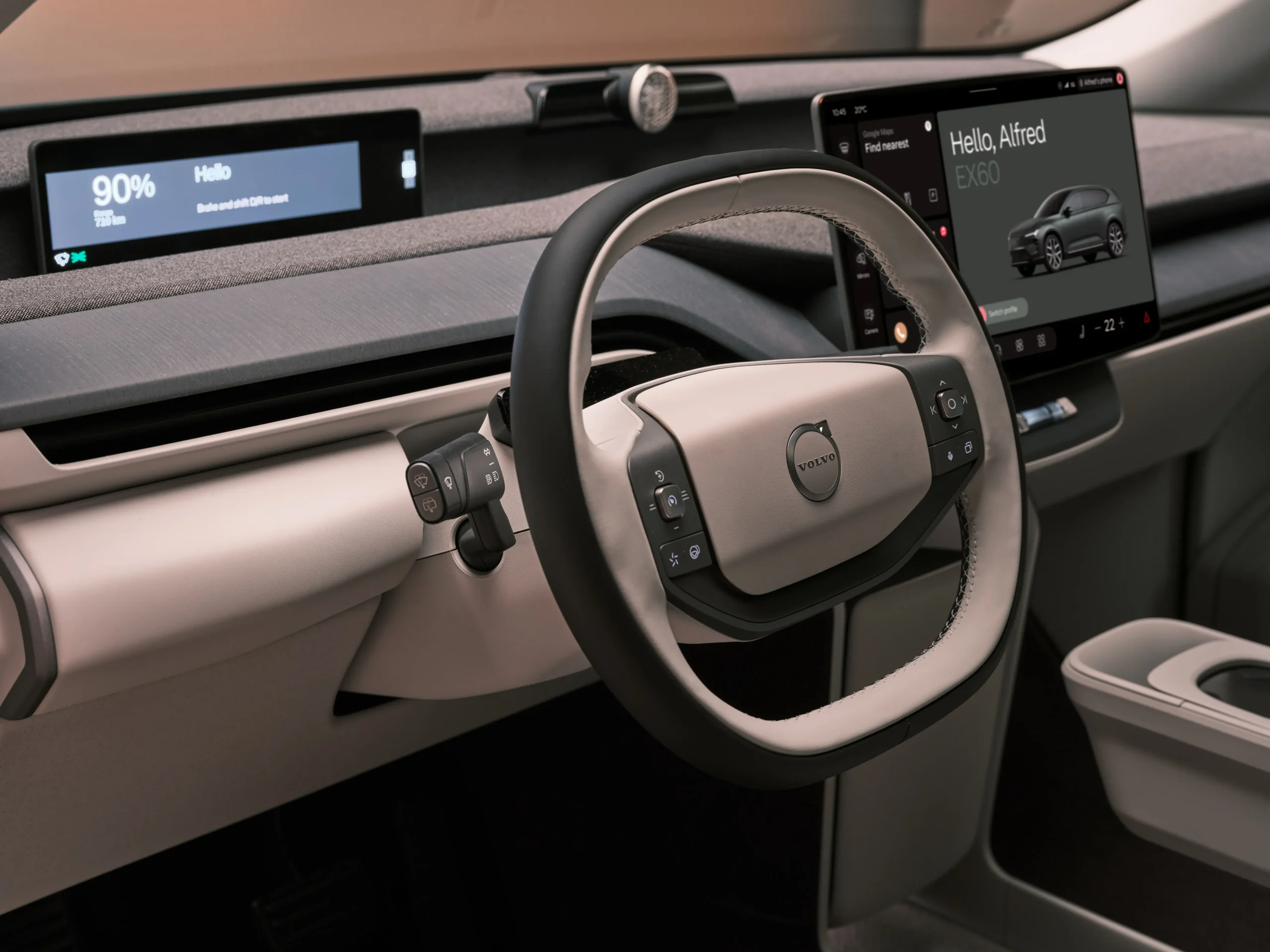 Volvo EX60 infotainment