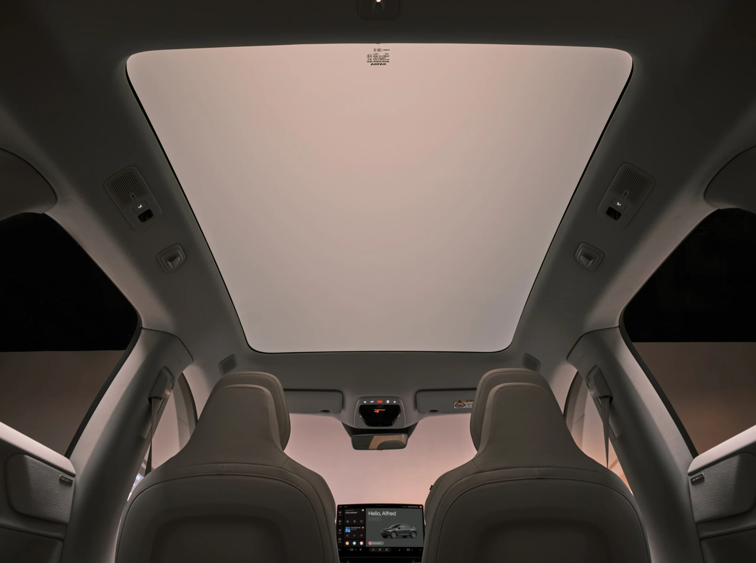 Volvo EX60 sunroof