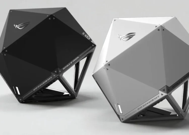 The ROG NeoCore concept router from Asus.