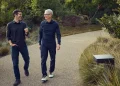 Tim Cook and John Ternus at Apple Park