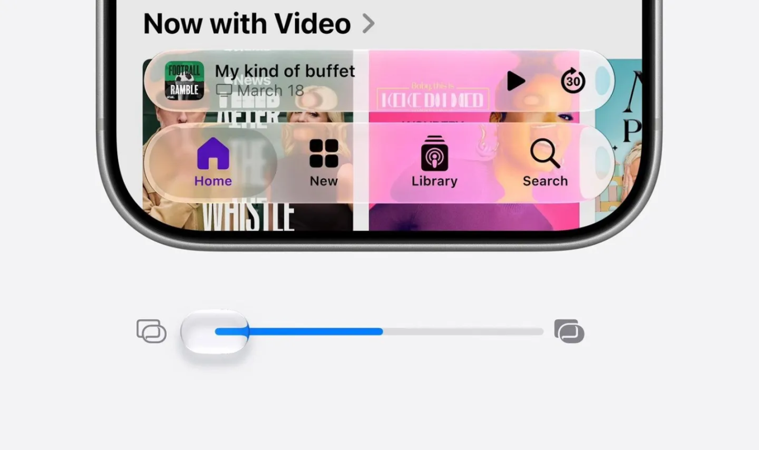 iOS 27 Liquid Glass design