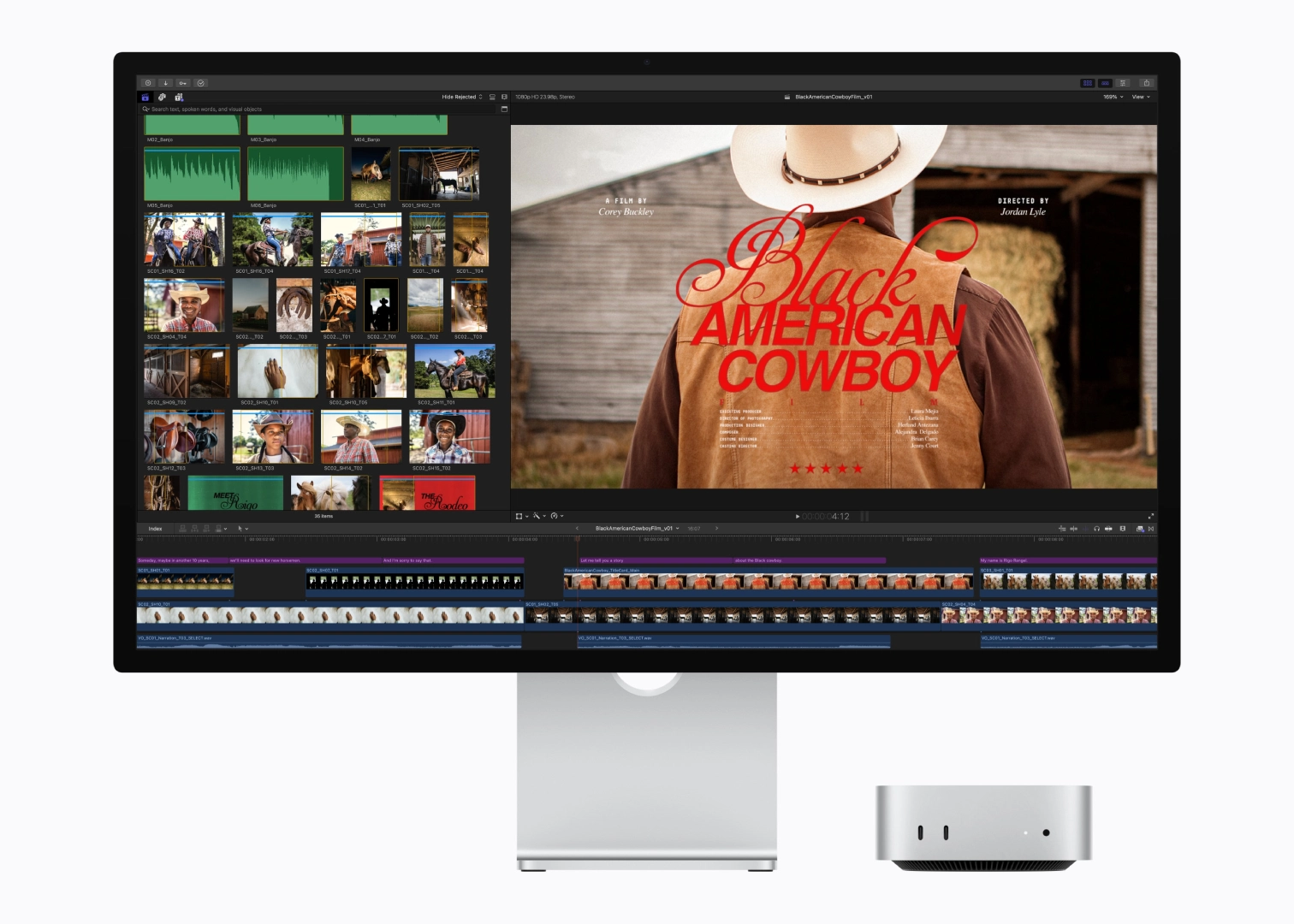 Mac mini with M6 delivers even more performance for projects in Apple Creator Studio than before