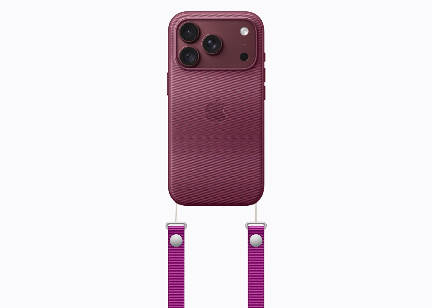 The Crossbody Strap can be paired with MagSafe cases